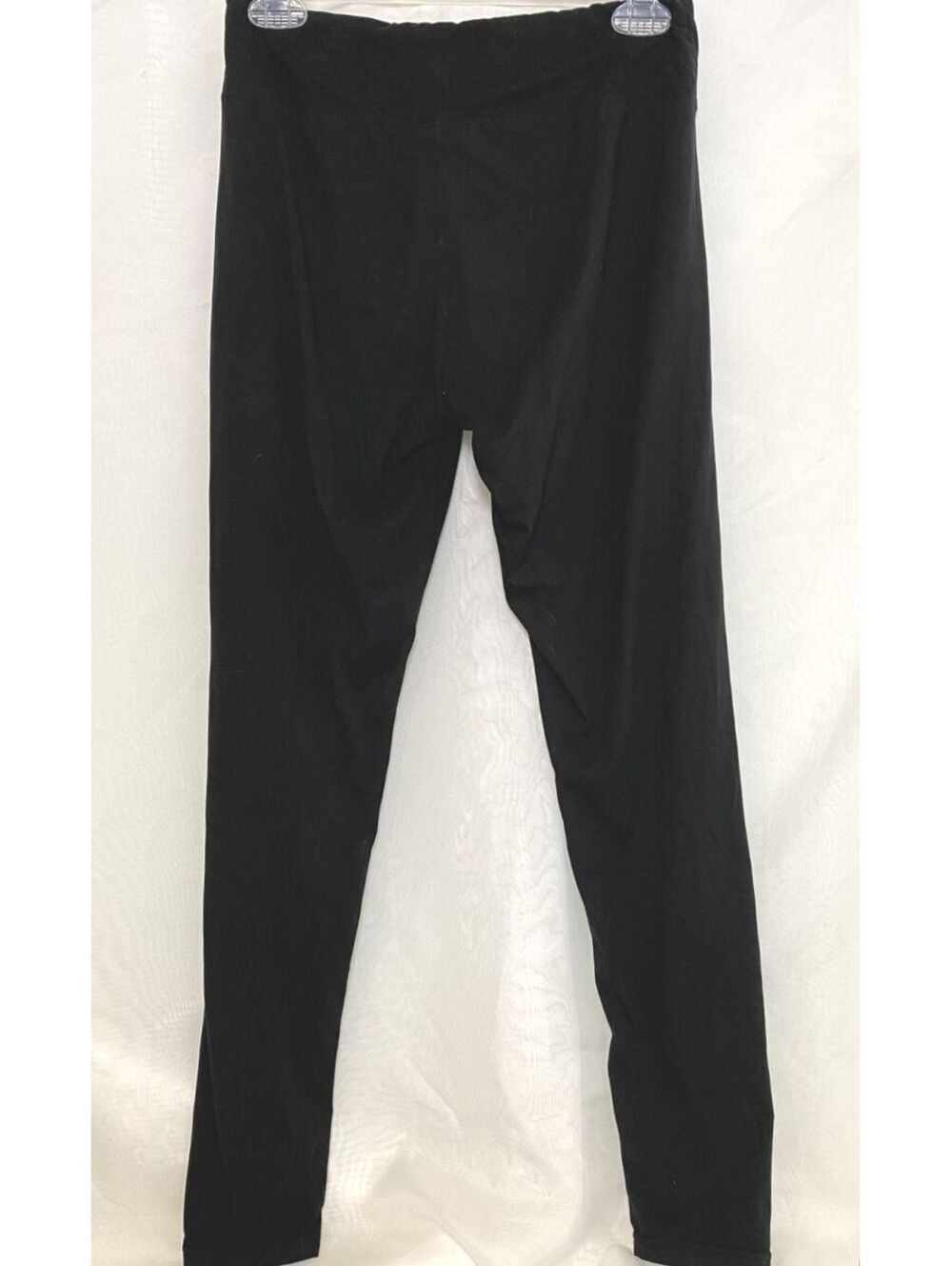 Satina Plus Size Ankle Length Black Soft Leggings